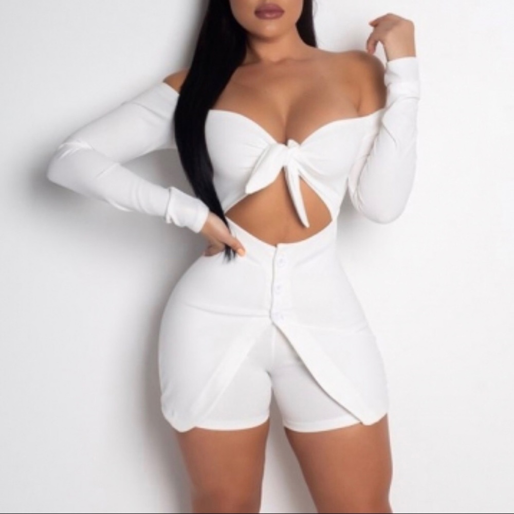 Lady White Romper 🤍